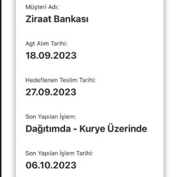 AGT Kurye (aynigunteslim.com) AGT Kuryenin Asla Kargoyu Getirmemesi