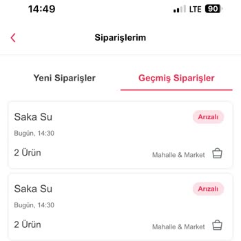 Yemeksepeti Hatalı İşleme Ödeme Alındı