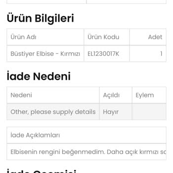 Laquella İade Kabul Etmiyor