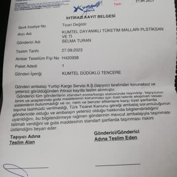 Kumtel Yamuk Gönderdiği Ürünün İadesini Yapmadı