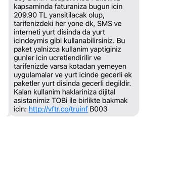 Vodafone Yurt Dışı Paketi