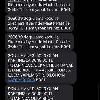 Skechers Resmi Sayfası Kredi Kartımdan İki Defa Para Çekti
