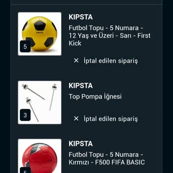 Decathlon Hatalı Sipariş İptali