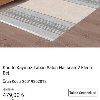 A101 Elana Bej Halı Yanlış Ürün