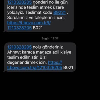 Bovo Kargo Firması Hatası.!