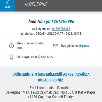 Decathlon İade Edilen Ürününü Para İadesi Yapılmaması