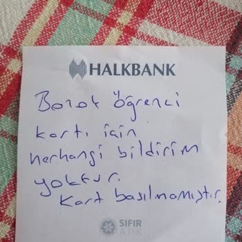 Halkbank Personelinin Çözümsüzlüğü (kampüskart Teslimat Sorunu)