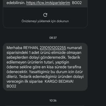 LCW Stokta Olmayan Ürün Satışı Sonrası Mağduriyet