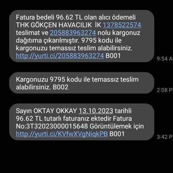 THK Nun 90 Liralık Ürüne 97 TL Kargo Ödetmesi