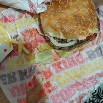 Burger King Özensiz Sipariş Dağınık Menü