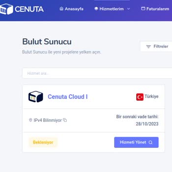 Cenuta Hosting Bulut Sunucu Hizmet Hazırlamıyorlar