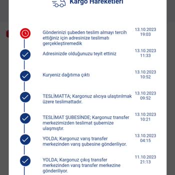 Aras Kargo Şubeden Almamı Seçtiğimi Söylüyor