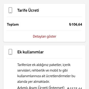 Vodafone Fatura Düzeltme İşleminin Acilen Yapılmasını Talep Ediyorum