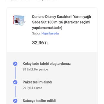 Hepsiburada'nın Tarihi Geçmiş Ürün Göndermesi
