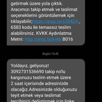 Aras Kargo Teslim Süreci