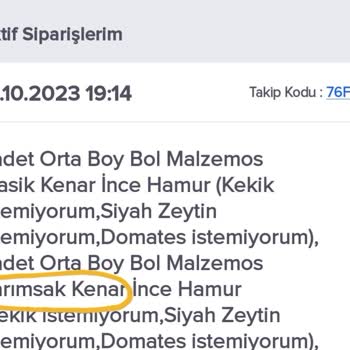Domino's Pizza Göndermedikleri Ürünün Parasını İade Etmiyorlar