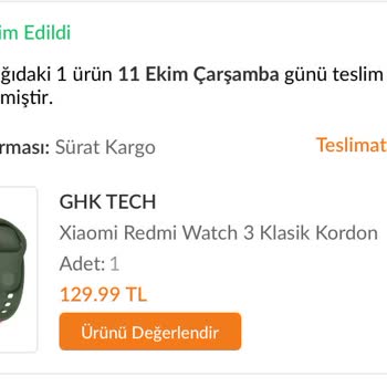 Sürat Kargo Bahçelievler Kocasinan Şubesi Ürünü Kayıp Etti