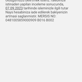 Nays Hatalı Çekilen Paranın İade Edilmemesi Ve Hediye Para