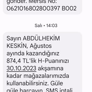 Hatemoğlu Giyim Bir Giyim Mağazasındaki Puan Sistemi Hakkındaki Şikayetler