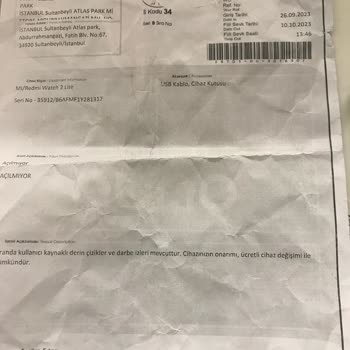 Xiaomi Ürünün Kullanıcıya Zarar Vermesi