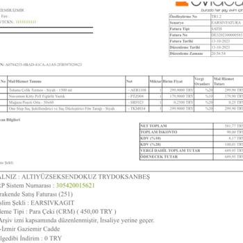 Evidea Müşterisi Değilim, Başkasına Ait Bir Fatura Bana Gönderildi