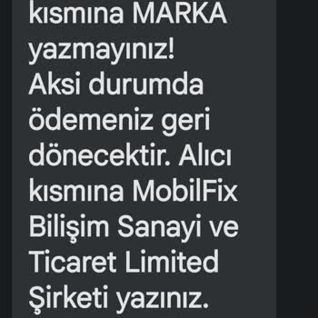 Mobilfix, Onarmadığı Bilgisayarı Ve Onarım Bedelini İade Etmiyor.