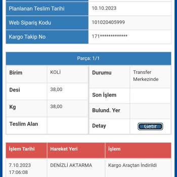 Sürat Kargo Gelmeyen Ürün Sorunu