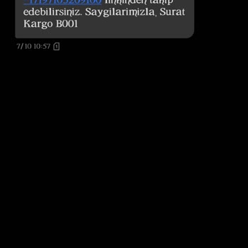 Sürat Kargo Gelmeyen Ürün Sorunu