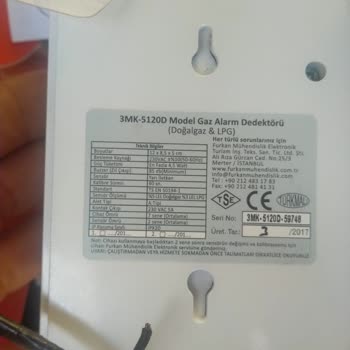 PttAVM Kullanılmış. Çıkma. Bozuk Ürün. 3MK-5120D Doğalgaz Dedektörü.