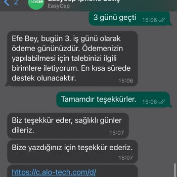 EasyCep Sattığım Ürünün Parasını Ödemiyorlar