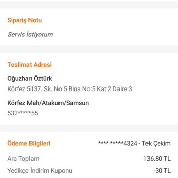 Trendyol Yemek Gelmeyen Ürün İçin Ödeme Aldılar