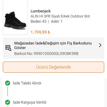 FLO Ayakkabı Para İademin Yapılmaması