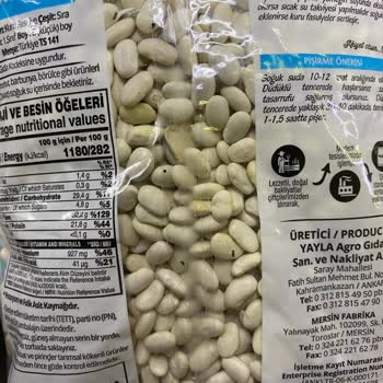 Yayla Bakliyat Böcekli Ürün Fasulye