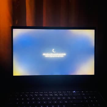 HP Victus 16 Laptop Ekrandaki Sarı Renkler