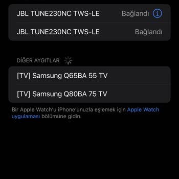 JBL TUNE230NC TWS-LE Ses Gelmiyor Trk Kulaklığa
