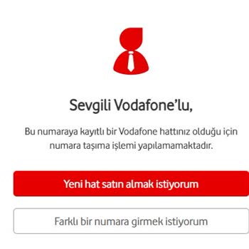 Vodafone Hattımı Taşıyamıyorum (Geçiş Yapamıyorum)