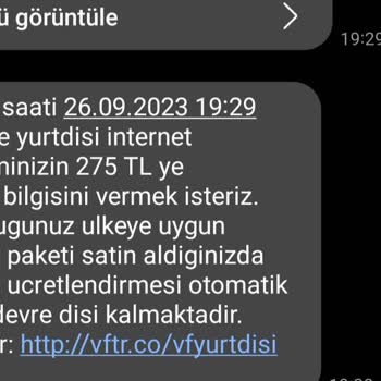 Vodafone Yurt Dışı Deneyimi Pişmanlığı