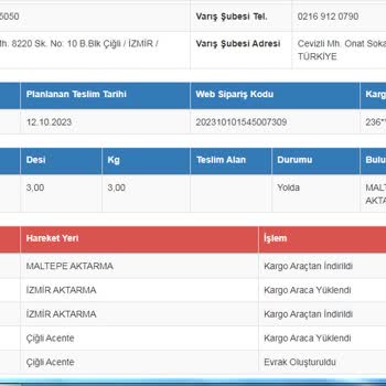 Cimri Mama Sürat Kargo Kargonun Gelmemesi Ve Akıbetinin Öğrenilememesi