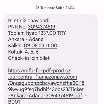Kamil Koç Acente Ücret İade Etmiyor - Açık Bilet Bilgisi