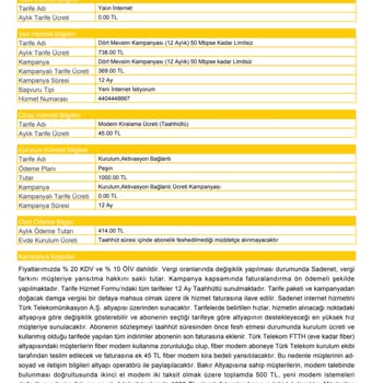 Sadenet Türk Telekom İnternet Aboneliği İptali