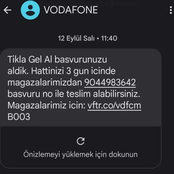 Vodafone GSM sattığı faturasız hat