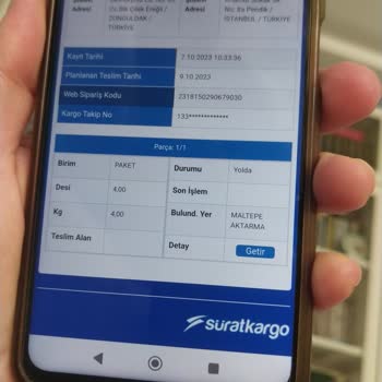 7 Gündür Hareketsiz Kargo Sürat Kargo