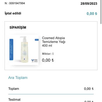 Watsons Online Mağazasından Yaşadığım Sorun