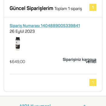A101 İnternet Alışverişi Mağduriyeti