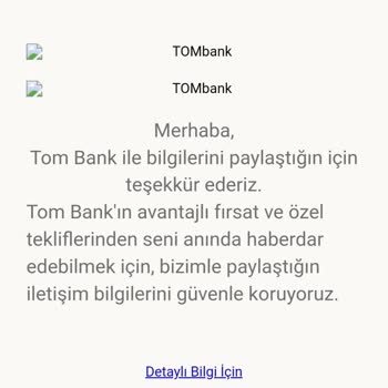 Tombank İle Bilgilerim Paylaşılmış Adını Dahi Bilmiyorum