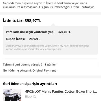 Aliexpress Param Hesaba Yatmadı