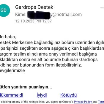 Gardrops Sattığım Ürünün Parasını 15gündür Hesabıma Aktarmıyor