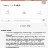 Trendyol garanti deals bonus kullanma