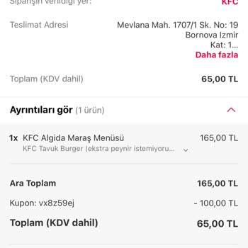 Yemeksepeti 65 TL Tutarındaki Kalan Bakiyeyi Aldı Mı Almadı Mı?