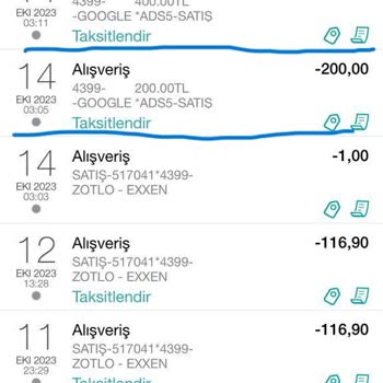 Google Banka Kartımdan Bilgim Dışında Ödeme Alınmış